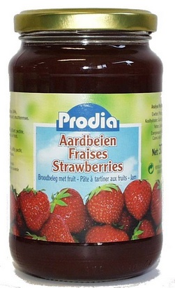 Prodia broodbeleg 370g aardbeien fructose