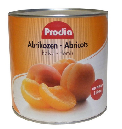 Prodia abrikozen halve 2,6 kg